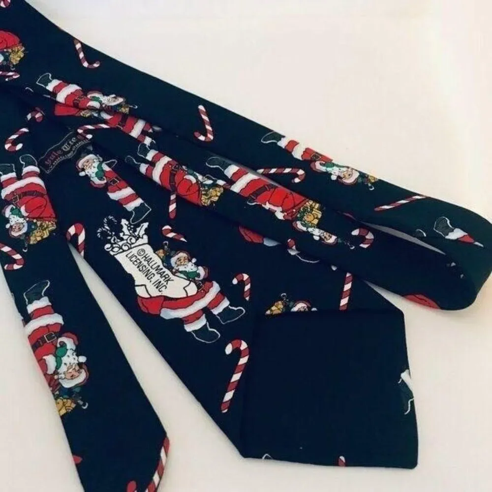 #1723 SANTA WITH GIFT BAG, NECKTIE 56X3.75